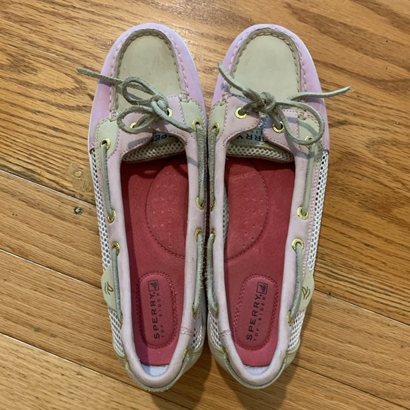 Sperry Top Sider Womens Leather Mesh Boat Shoes - Picture 12 of 14